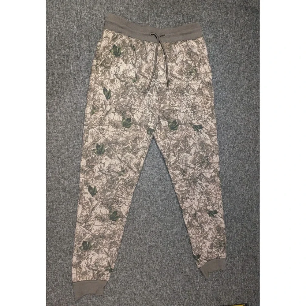 Hollywood The Jean People Sherpa Lined Camouflage Sweatpants Joggers Size Small